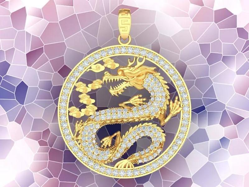 Dragon pendant - Mens pendant - N1230