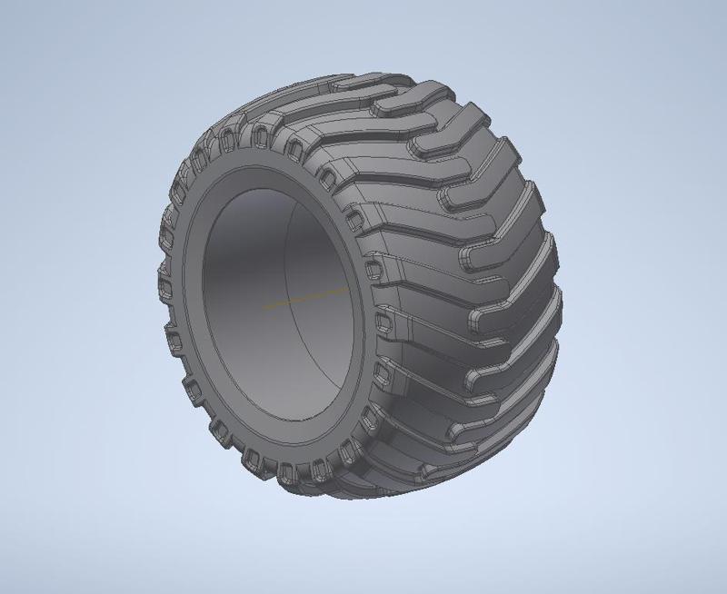 Twin wheel for 1/32 scale. O36 mm