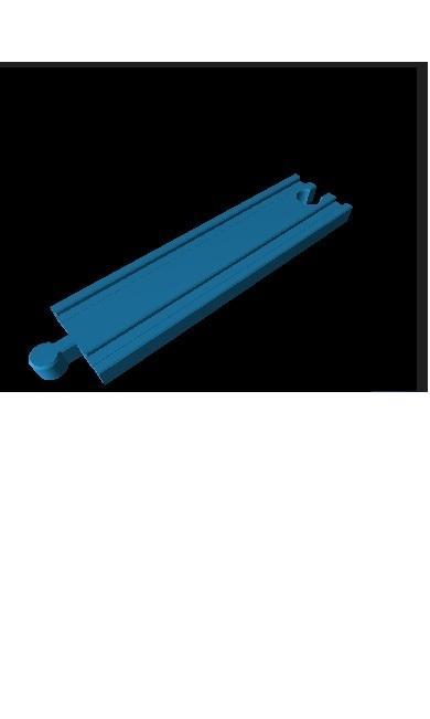 wooden train track straight