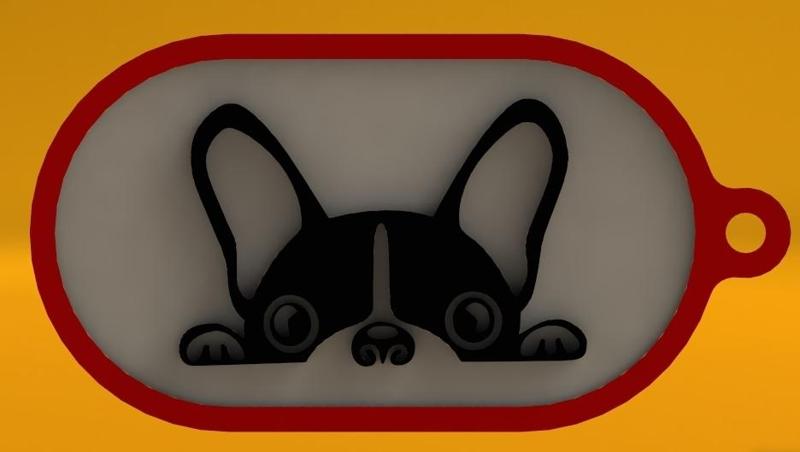 Adorable puppy keychain