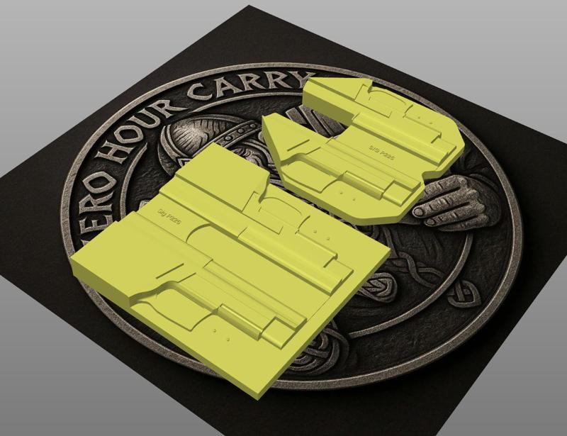 Sig Sauer P226 IWB Taco Holster Mold with TrimJigg Ambidextrous