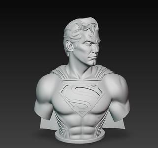 Superman Bust - Man of Steel with Classic Emblem