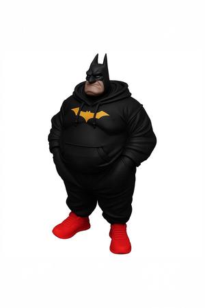 Stylized 3D sculpture of Batman in a casual and modern version.