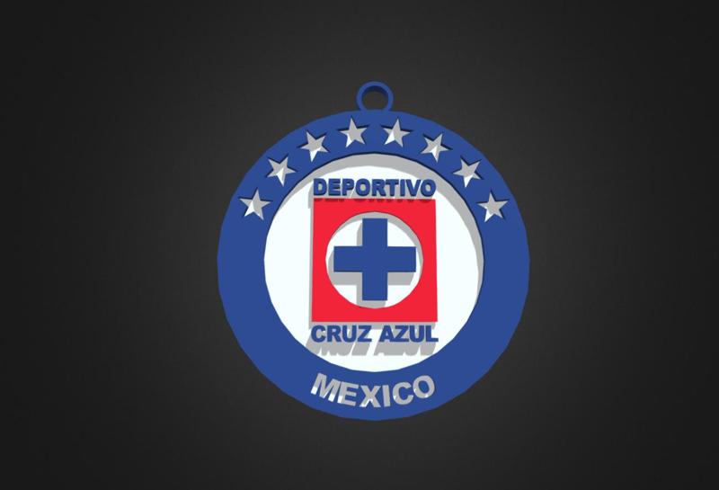 Cruz Azul Shield Keychain