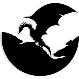wyvern flying over a moon-shaped battlefield 6 - 2D/3D Wall Art STL+SVG For CNC Router, Plasma, Waterjet, Laser & 3D Printer