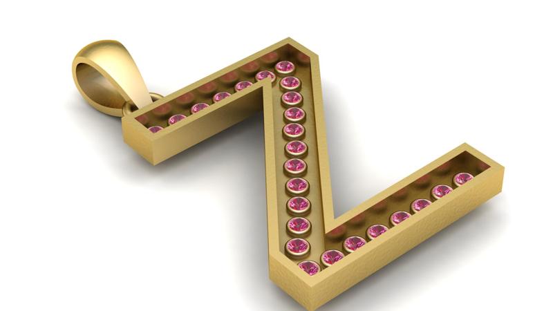 Z ALPHABET  PENDANT  3d printable model