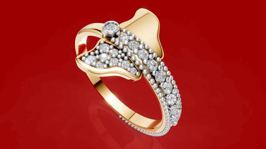 Butterfly Diamond Ring