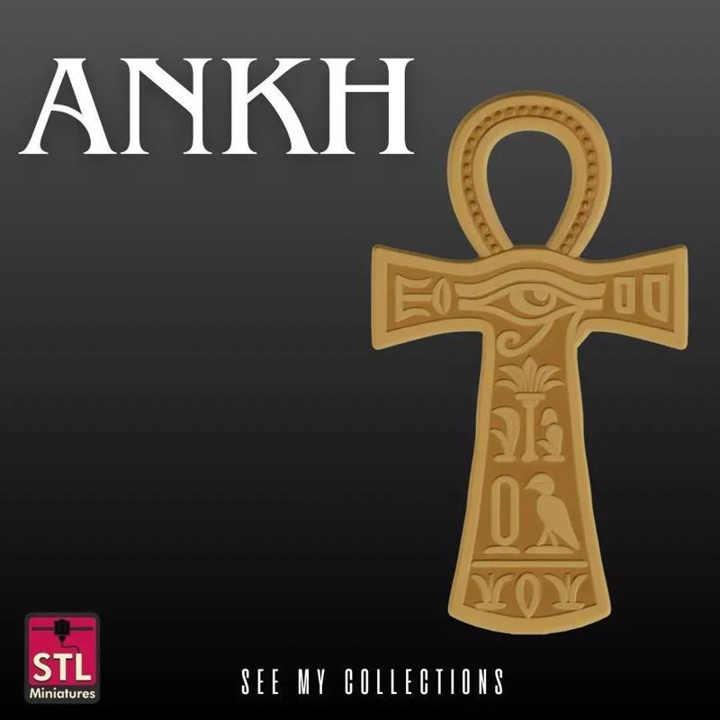 Ankh Pendant STL Ancient Egyptian Symbol