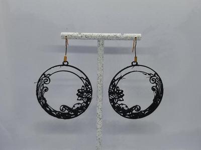 Floral Lineage Moon Earrings