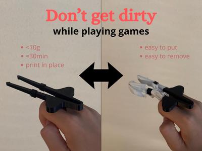 hands-free chopsticks with paper adaptation