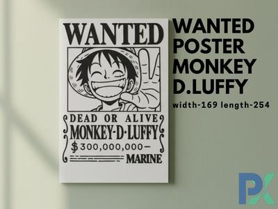 One Pice Wanted Poster Monkey D.Luffy