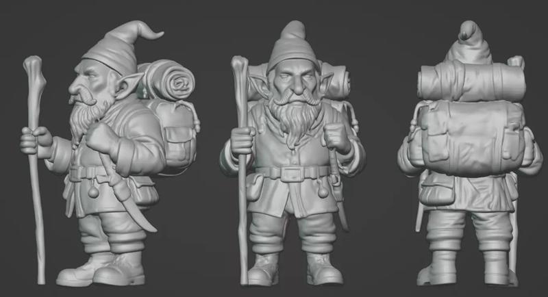 Adventure Gnome - Highly Detailed 3D Printable