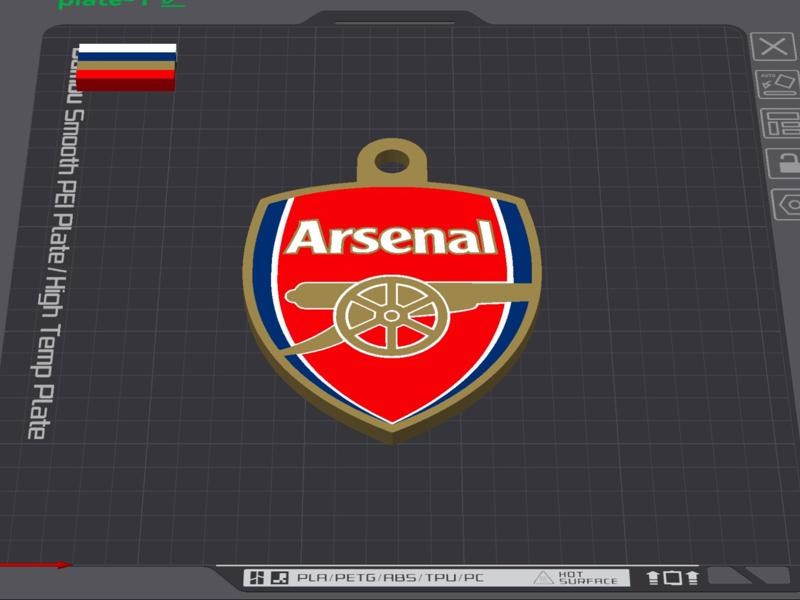 ARSENAL FOOTBALL KEYCHAIN