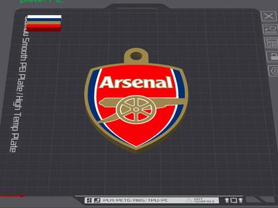 ARSENAL FOOTBALL KEYCHAIN
