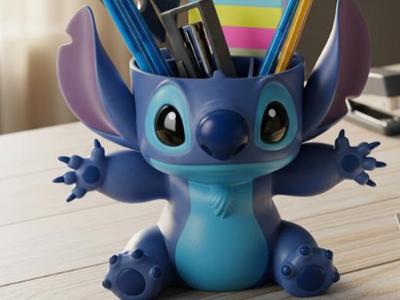 stitch desk pen holder