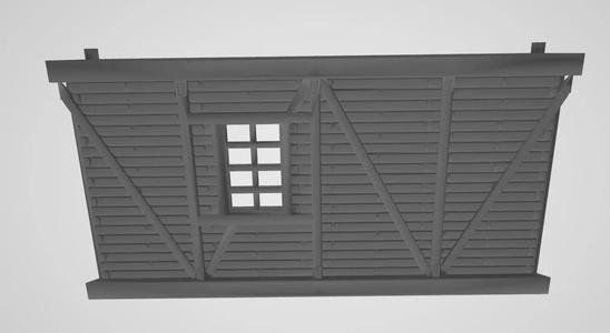 Wooden Wall Window Right