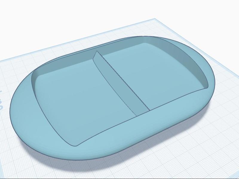 Sleek Dual-Compartment Desk Organizer Tray