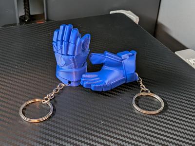 Hockey Glove Keychain