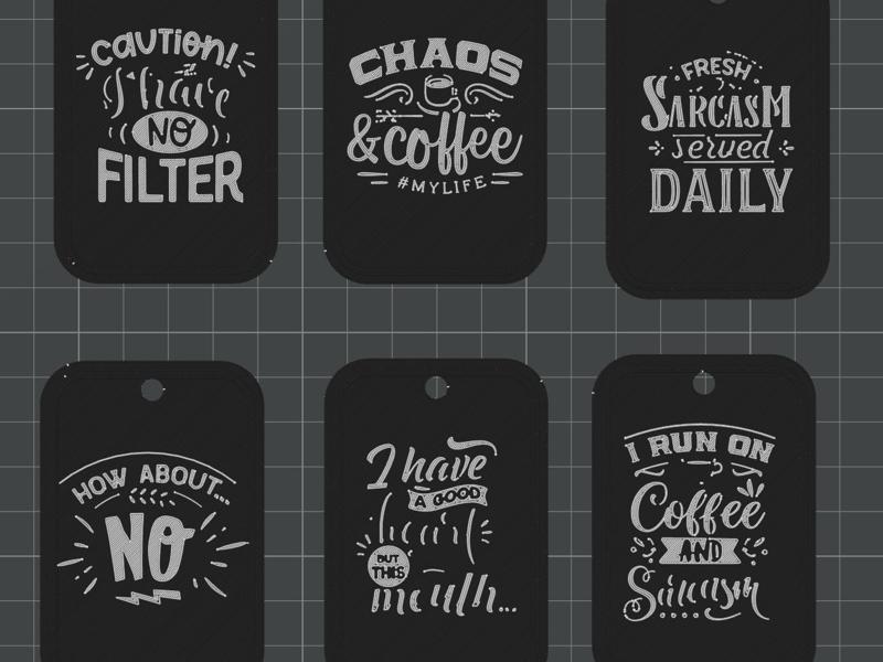 Sarcastic tag Bundle 2 – Set of 6 Signs