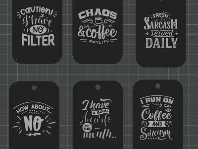 Sarcastic tag Bundle 2 – Set of 6 Signs