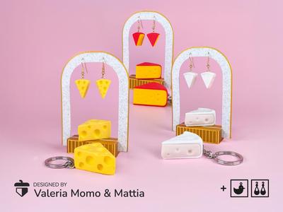 Mini Cheese Collection (Keychain & Keyrings)
