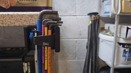 Wera 9-Piece Allen Key Wall Mount Holder