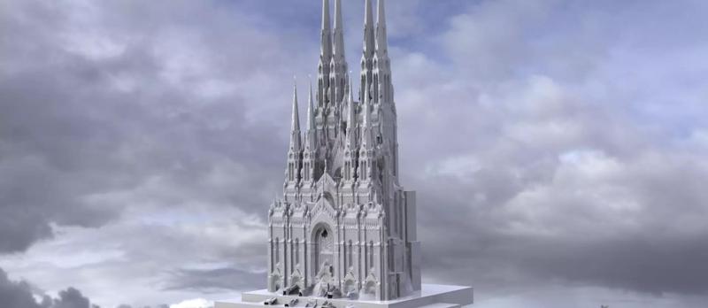 Fantasy Cathedral Very Grand gothic  2