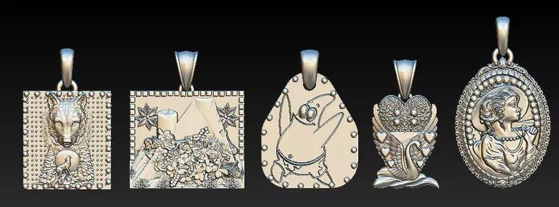 Mythic Grace Pendant Collection  Artistic 3D Relief Necklace Set