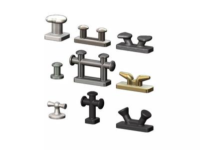 Mini set of shipyard bollards