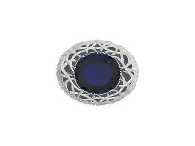 vintage brooch branches with large  stone  894