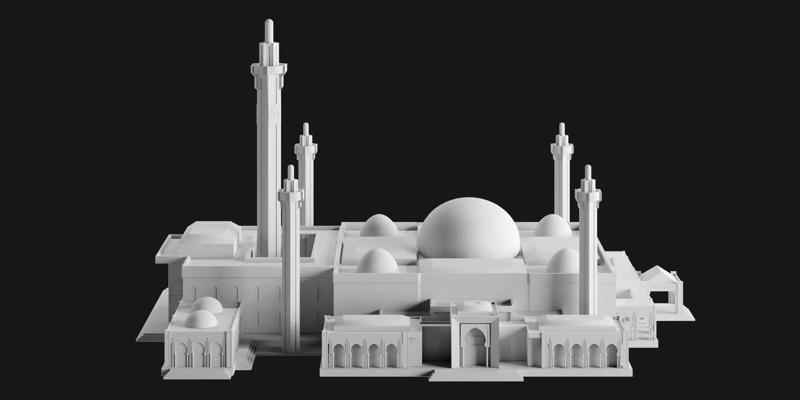 Massalikoul Djinane Mosque - Giant 3D Printable Model
