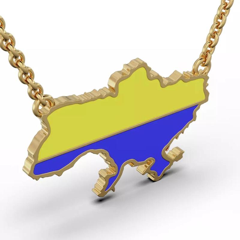 Pendant Ukraine with flag of Ukraine