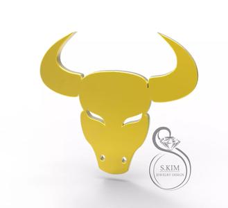 Taurus bull pendant