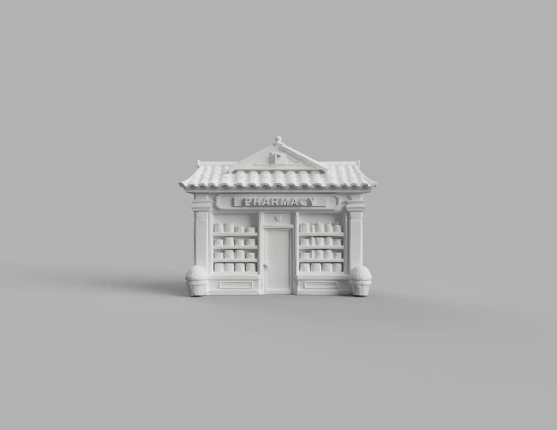 Pharmacy Tradional For 3D Print