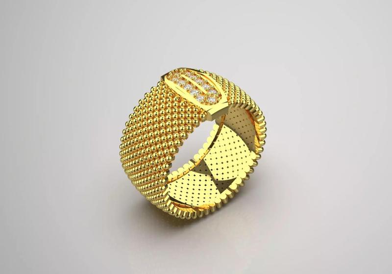 yellow gold ring jr00055