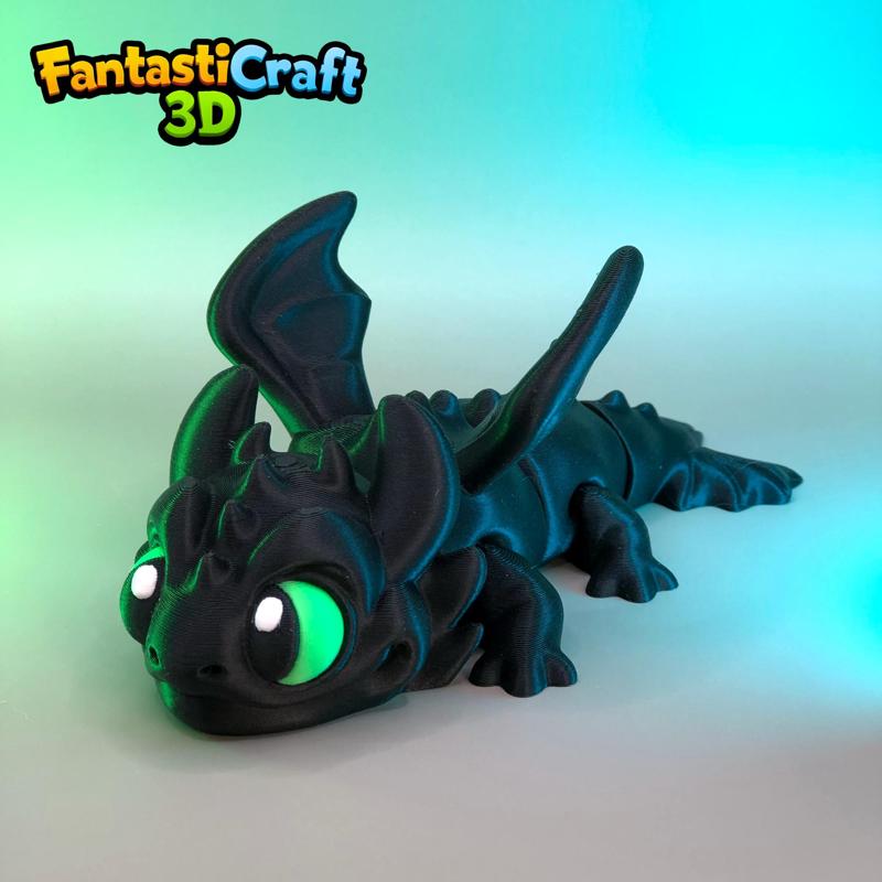 FANTASTICRAFT3D - Toothless - Night Fury - TRIBUTE How to train your Dragon - Fantasy - Flexi