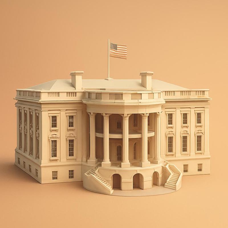 The White House: Pillars of American Legacy in 3D