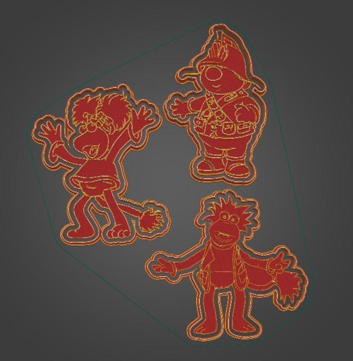 Fraggle rock Cookie cutters