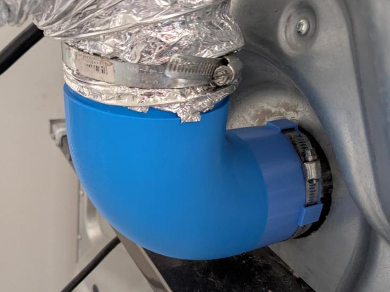 4" 90 Degree Dryer Vent Elbow