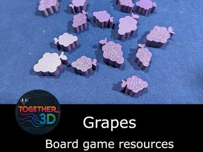 Grapes- board game resource token
