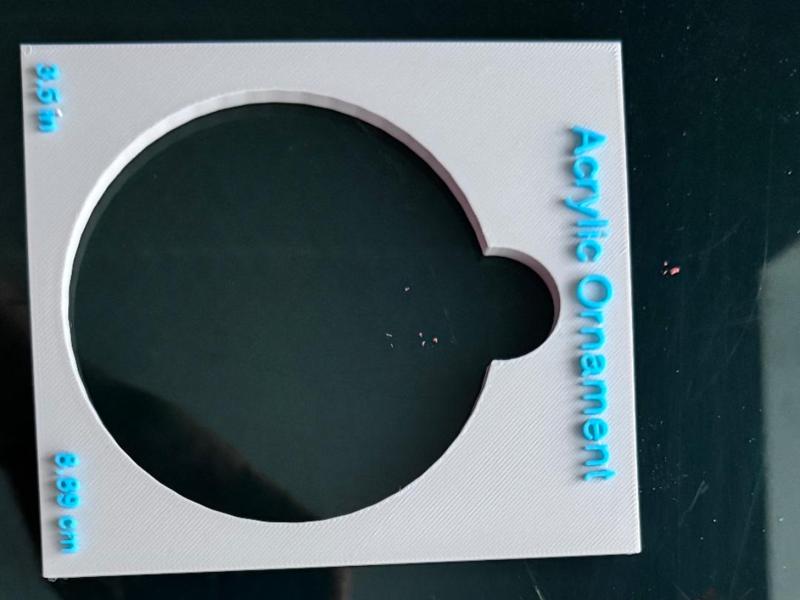 Acrylic Ornament jig no center