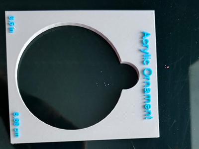 Acrylic Ornament jig no center