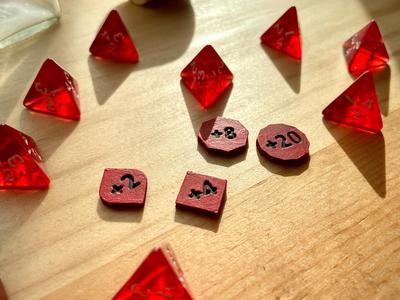 Modifier Tokens - Great for TTRPG Healing Potions