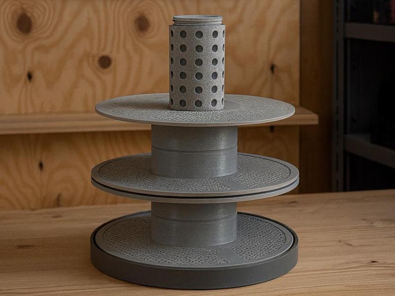 Expandable Floor Shelf for Filament Spools