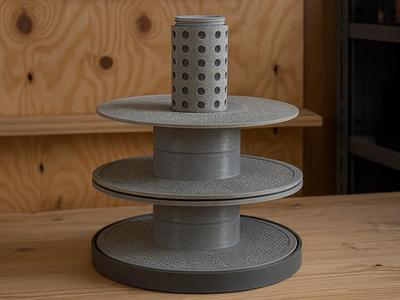 Expandable Floor Shelf for Filament Spools