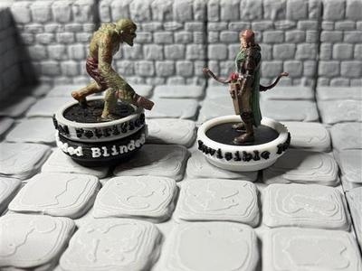Condition Rings Stackable Raised Text