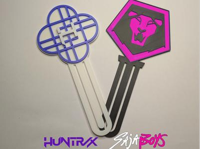 Huntrix and Saja Boys Kpop Demon Hunters Bookmarks