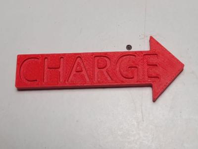 Old World Charge / Flee, 2 sided marker