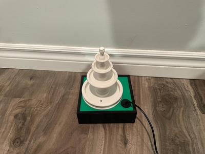 Working mini roman foutnain, 8mm water pump