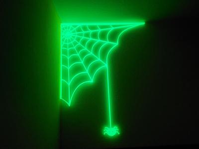 Spiderweb (Glow in the dark) corner decor